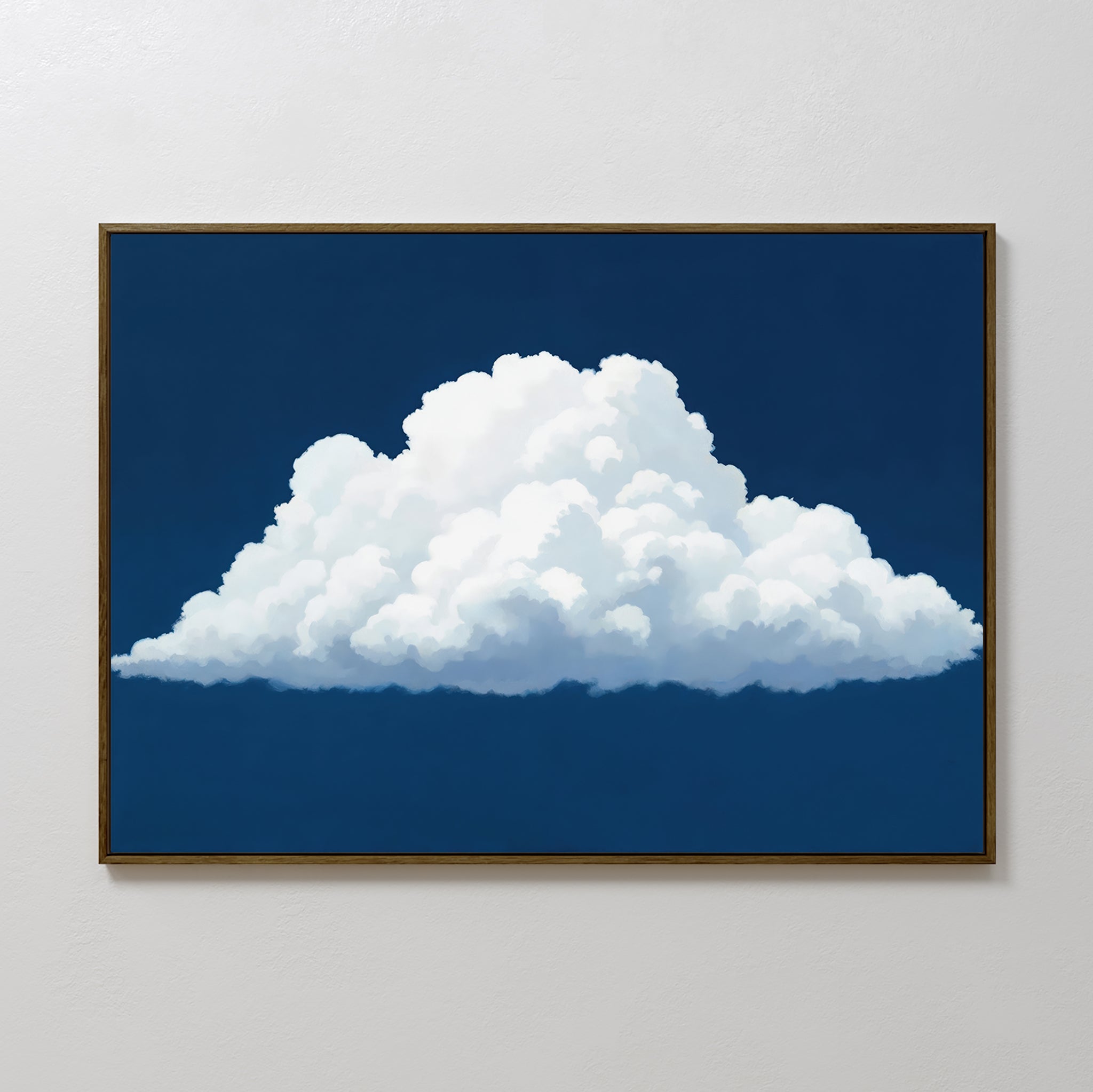 Whisper of the Sapphire Sky Canvas Print – neutral-toned cloud canvas wall art print by Aspire Prints
