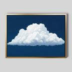 Whisper of the Sapphire Sky Canvas Print – neutral-toned cloud canvas wall art print by Aspire Prints