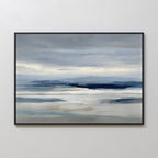 Whispers of the Far Hills – neutral-toned landscape canvas wall art print by Aspire Prints
