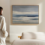 Whispers of the Far Hills – neutral-toned landscape canvas wall art print by Aspire Prints