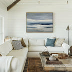 Whispers of the Far Hills – neutral-toned landscape canvas wall art print by Aspire Prints
