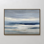Whispers of the Far Hills – neutral-toned landscape canvas wall art print by Aspire Prints
