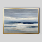 Whispers of the Far Hills – neutral-toned landscape canvas wall art print by Aspire Prints