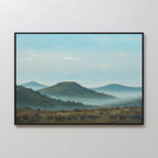 Whispering Ridges at Daybreak Canvas Print – multicolour vintage canvas wall art print by Aspire Prints
