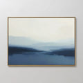 Whispers of the Blue Valley – blue landscape canvas wall art print by Aspire Prints