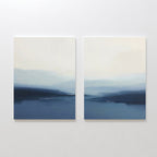 Whispering Highlands Diptych – Set of 2 Canvas Prints set of 2 – neutral-toned landscape canvas wall art by Aspire Prints