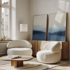 Whispering Highlands Diptych – Set of 2 Canvas Prints set of 2 – neutral-toned landscape canvas wall art by Aspire Prints
