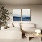 Whispering Highlands Diptych – Set of 2 Canvas Prints set of 2 – neutral-toned landscape canvas wall art by Aspire Prints