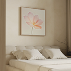 Whispers in Blush – blush pink botanical canvas wall art print by Aspire Prints