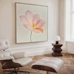 Whispers in Blush – blush pink botanical canvas wall art print by Aspire Prints
