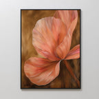 Whispered Bloom in Blush – blush pink botanical canvas wall art print by Aspire Prints