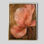 Whispered Bloom in Blush – blush pink botanical canvas wall art print by Aspire Prints