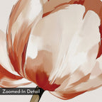 Whisper of Petals – neutral-toned botanical canvas wall art print by Aspire Prints