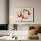 Whisper of Petals – neutral-toned botanical canvas wall art print by Aspire Prints