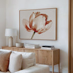 Whisper of Petals – neutral-toned botanical canvas wall art print by Aspire Prints