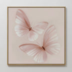 Whispers in Blush – neutral-toned wildlife canvas wall art print by Aspire Prints