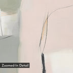 Whispers of a Blushed Horizon – blush pink abstract canvas wall art print by Aspire Prints