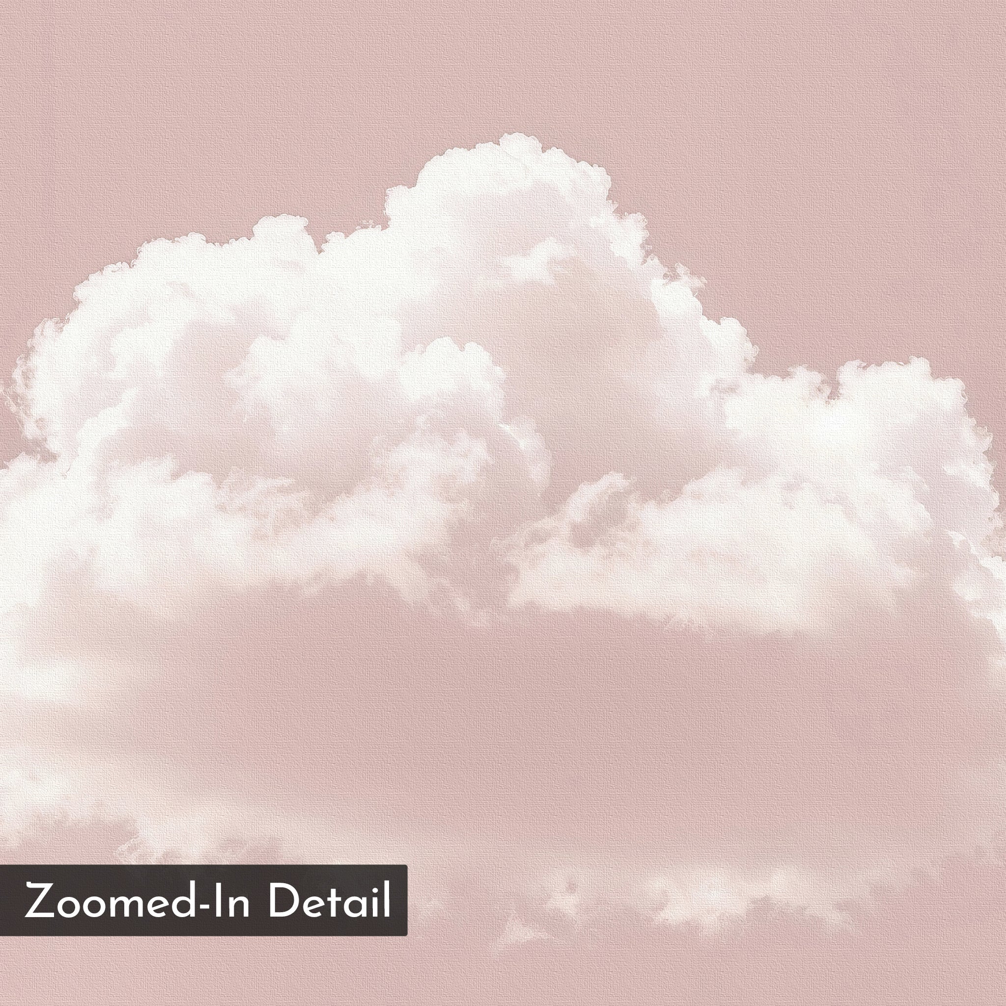 Whisper of Rose – blush pink cloud canvas wall art print by Aspire Prints