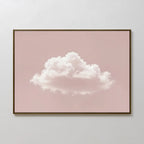 Whisper of Rose – blush pink cloud canvas wall art print by Aspire Prints