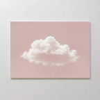 Whisper of Rose – blush pink cloud canvas wall art print by Aspire Prints