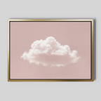 Whisper of Rose – blush pink cloud canvas wall art print by Aspire Prints
