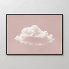 Whisper of Rose – blush pink cloud canvas wall art print by Aspire Prints