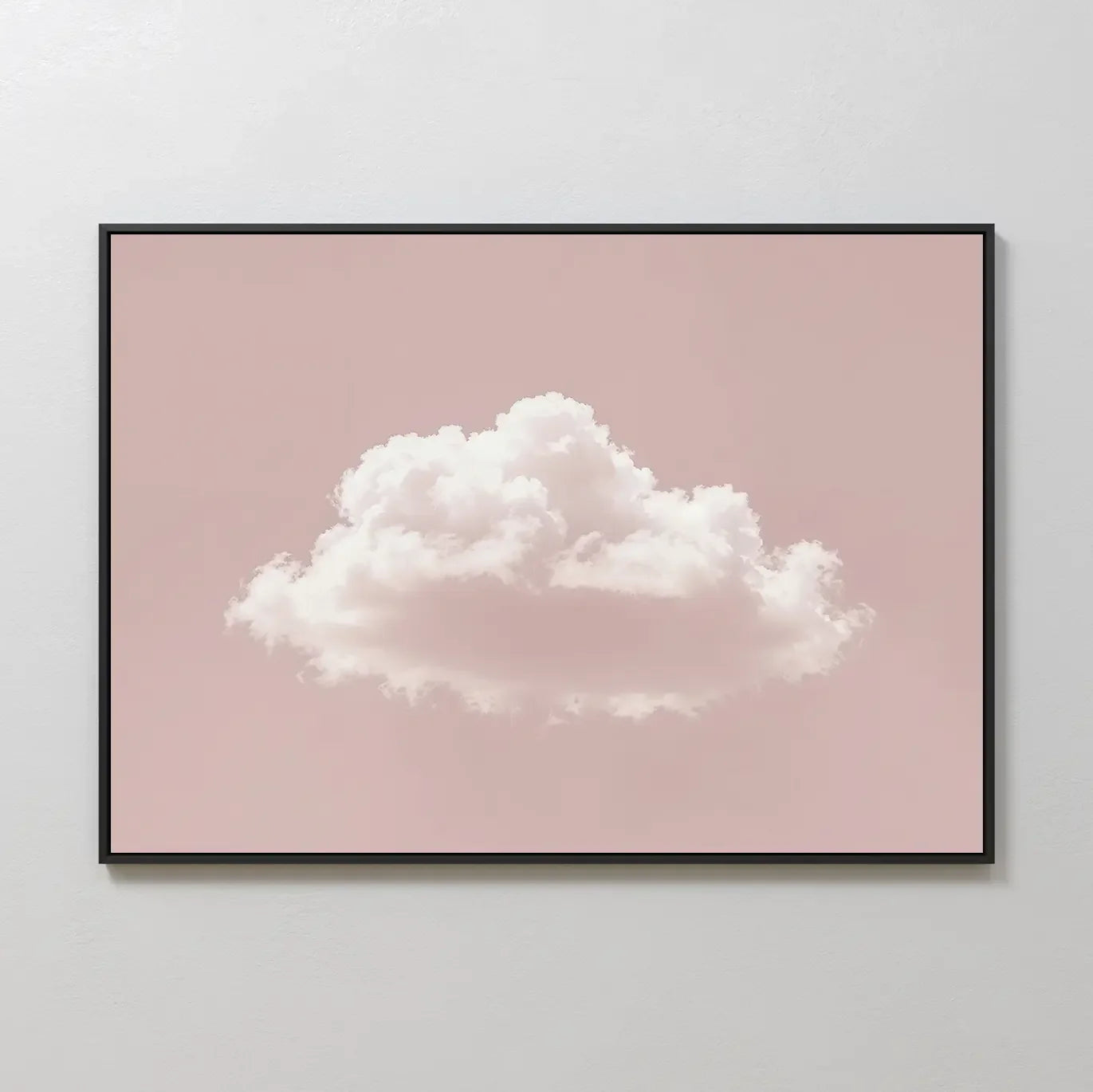 Whisper of Rose – blush pink cloud canvas wall art print by Aspire Prints