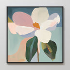 Petals in Full Voice – multicolour botanical canvas wall art print by Aspire Prints