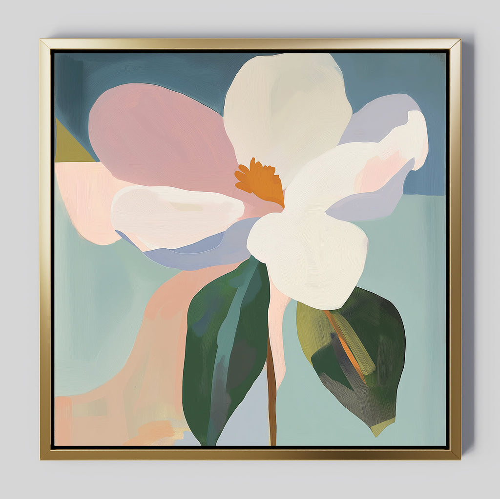 Petals in Full Voice – multicolour botanical canvas wall art print by Aspire Prints