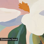 Petals in Full Voice – multicolour botanical canvas wall art print by Aspire Prints