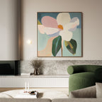 Petals in Full Voice – multicolour botanical canvas wall art print by Aspire Prints