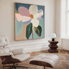 Petals in Full Voice – multicolour botanical canvas wall art print by Aspire Prints