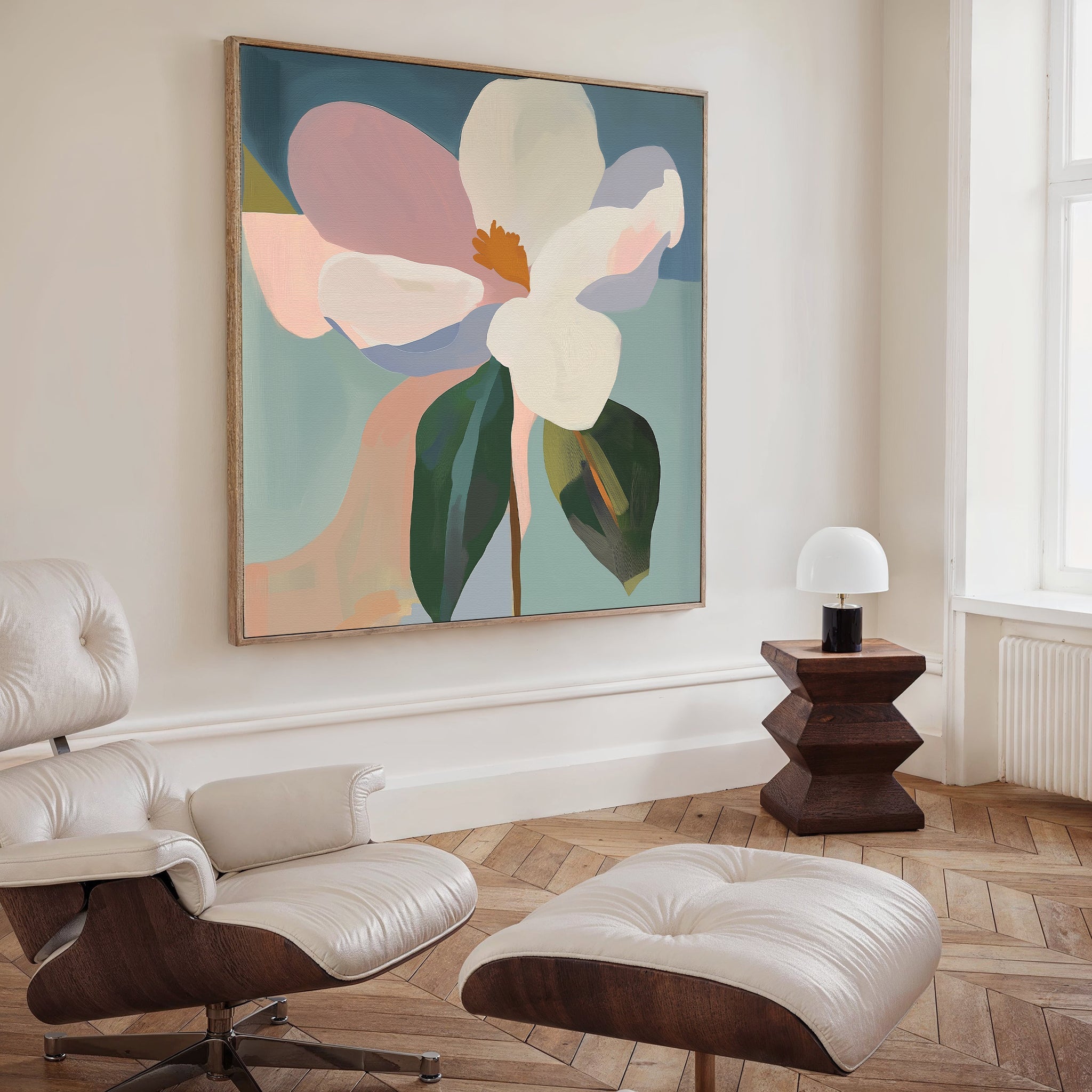 Petals in Full Voice – multicolour botanical canvas wall art print by Aspire Prints