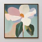 Petals in Full Voice – multicolour botanical canvas wall art print by Aspire Prints