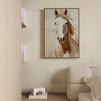 Untamed Mane – neutral-toned vintage canvas wall art print by Aspire Prints