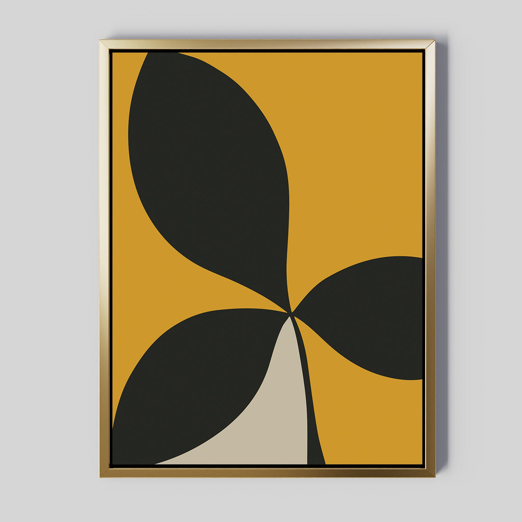 Sunlit Thorns – green botanical canvas wall art print by Aspire Prints