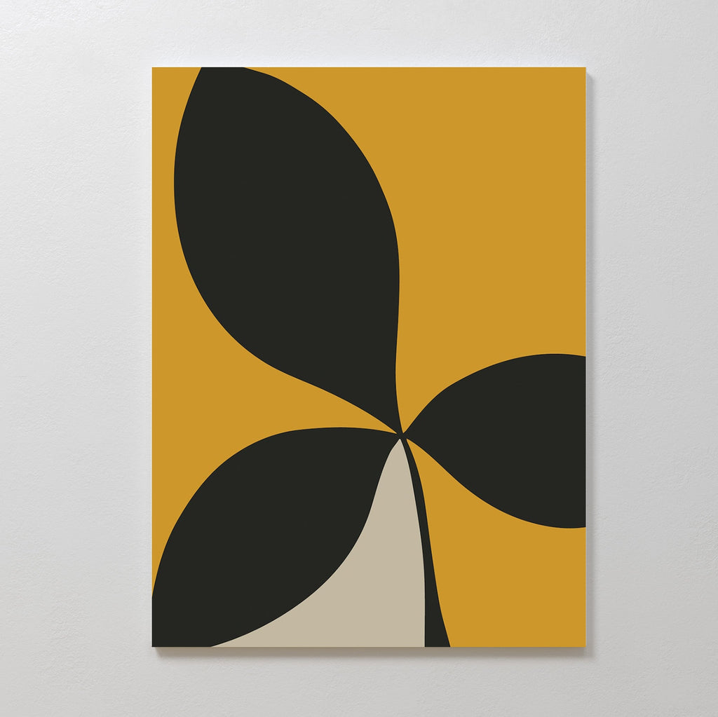 Sunlit Thorns – green botanical canvas wall art print by Aspire Prints