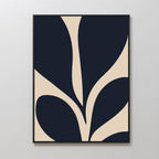 Inkbloom Whisper – blue botanical canvas wall art print by Aspire Prints