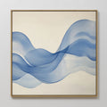 Whispering Tide – blue abstract canvas wall art print by Aspire Prints
