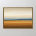 Caramel Horizon Whisper – multicolour desert canvas wall art print by Aspire Prints