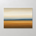 Caramel Horizon Whisper – multicolour desert canvas wall art print by Aspire Prints