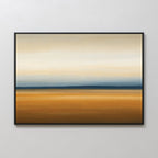 Caramel Horizon Whisper – multicolour desert canvas wall art print by Aspire Prints