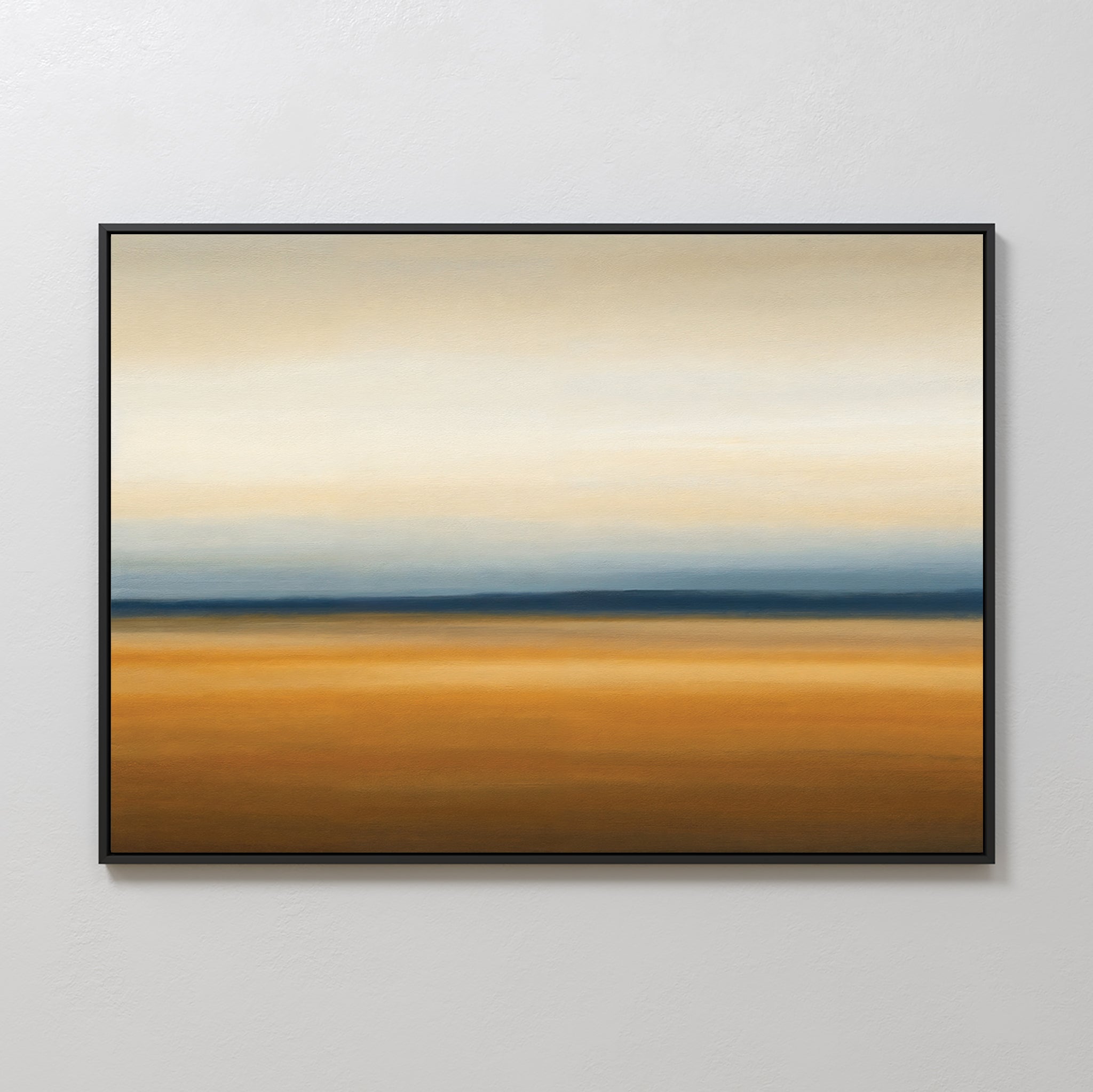 Caramel Horizon Whisper – multicolour desert canvas wall art print by Aspire Prints