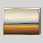Caramel Horizon Whisper – multicolour desert canvas wall art print by Aspire Prints