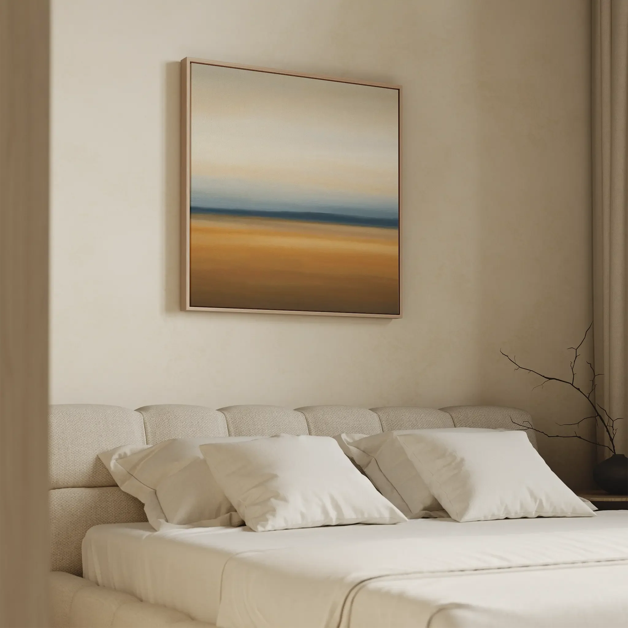 Whispers of the Golden Steppe Canvas Print – multicolour desert canvas wall art print by Aspire Prints