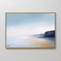Where the Cliffs Meet the Sky – blue coastal canvas wall art print by Aspire Prints