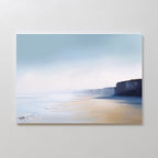 Where the Cliffs Meet the Sky – blue coastal canvas wall art print by Aspire Prints