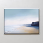 Where the Cliffs Meet the Sky – blue coastal canvas wall art print by Aspire Prints