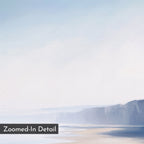 Where the Cliffs Meet the Sky – blue coastal canvas wall art print by Aspire Prints