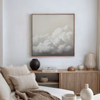 Whispers in the Sky Canvas Print – neutral-toned cloud canvas wall art print by Aspire Prints